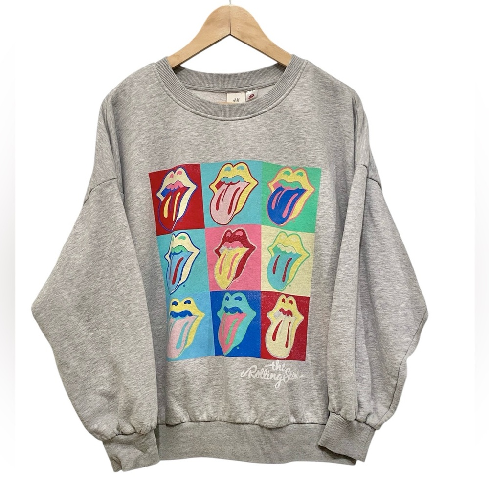 H & M Rolling Stones Sweatshirt Medium